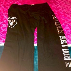 Raiders Victoria Secret sweat pants.